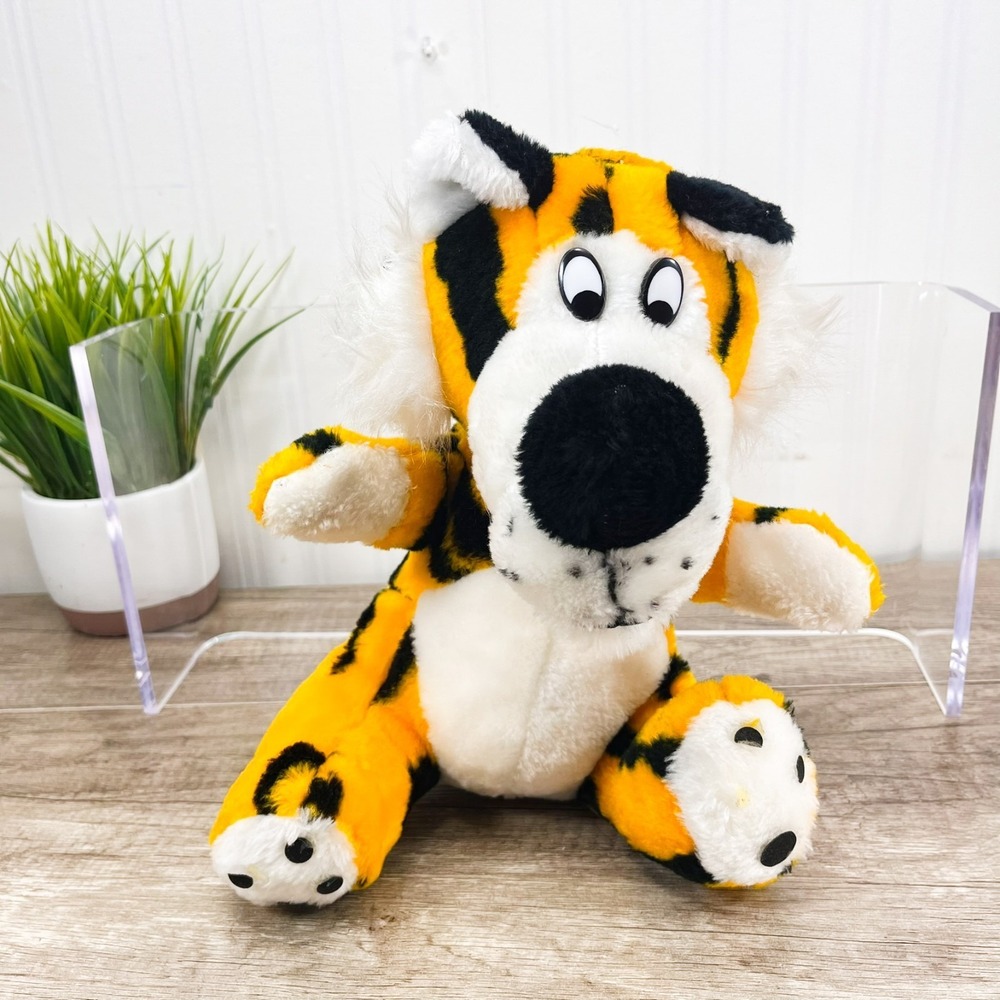 Vintage Brooklyn Doll Cheetah Plush Wonky Tiger Plushie 1987